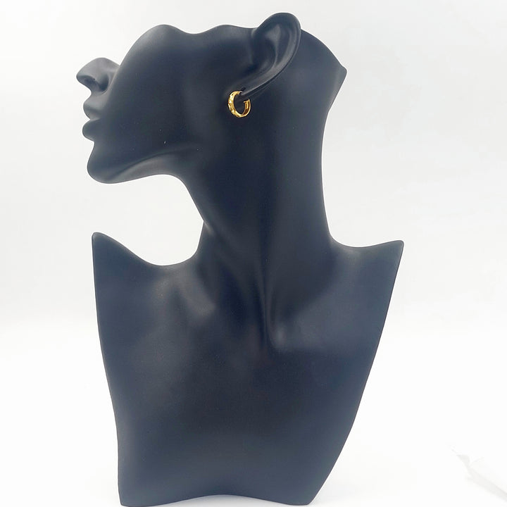 21K حلق ذبلة-مجوهرات الشيخ سعيد-Saeed Jewelry 