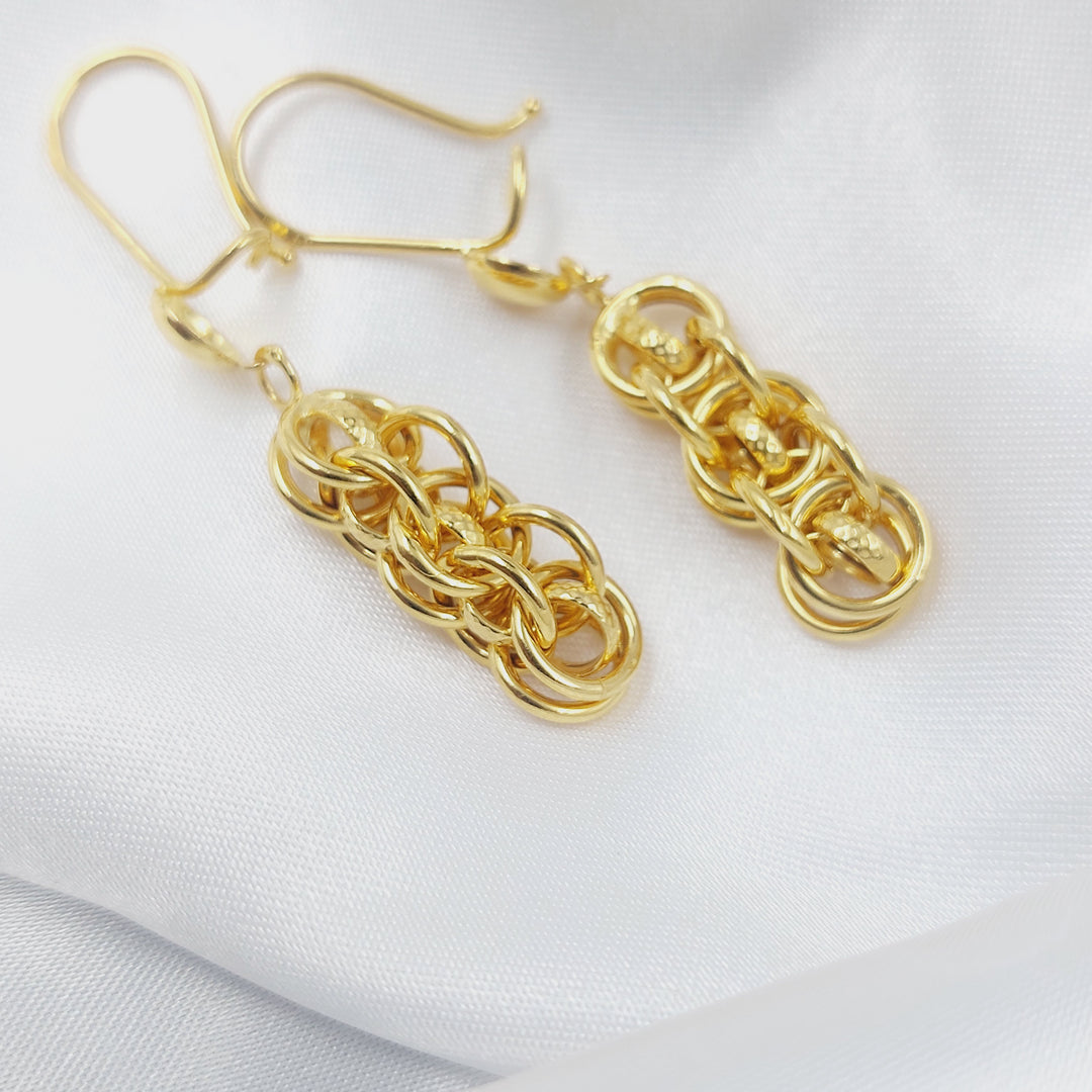 21K حلق شنكل-مجوهرات الشيخ سعيد-Saeed Jewelry 