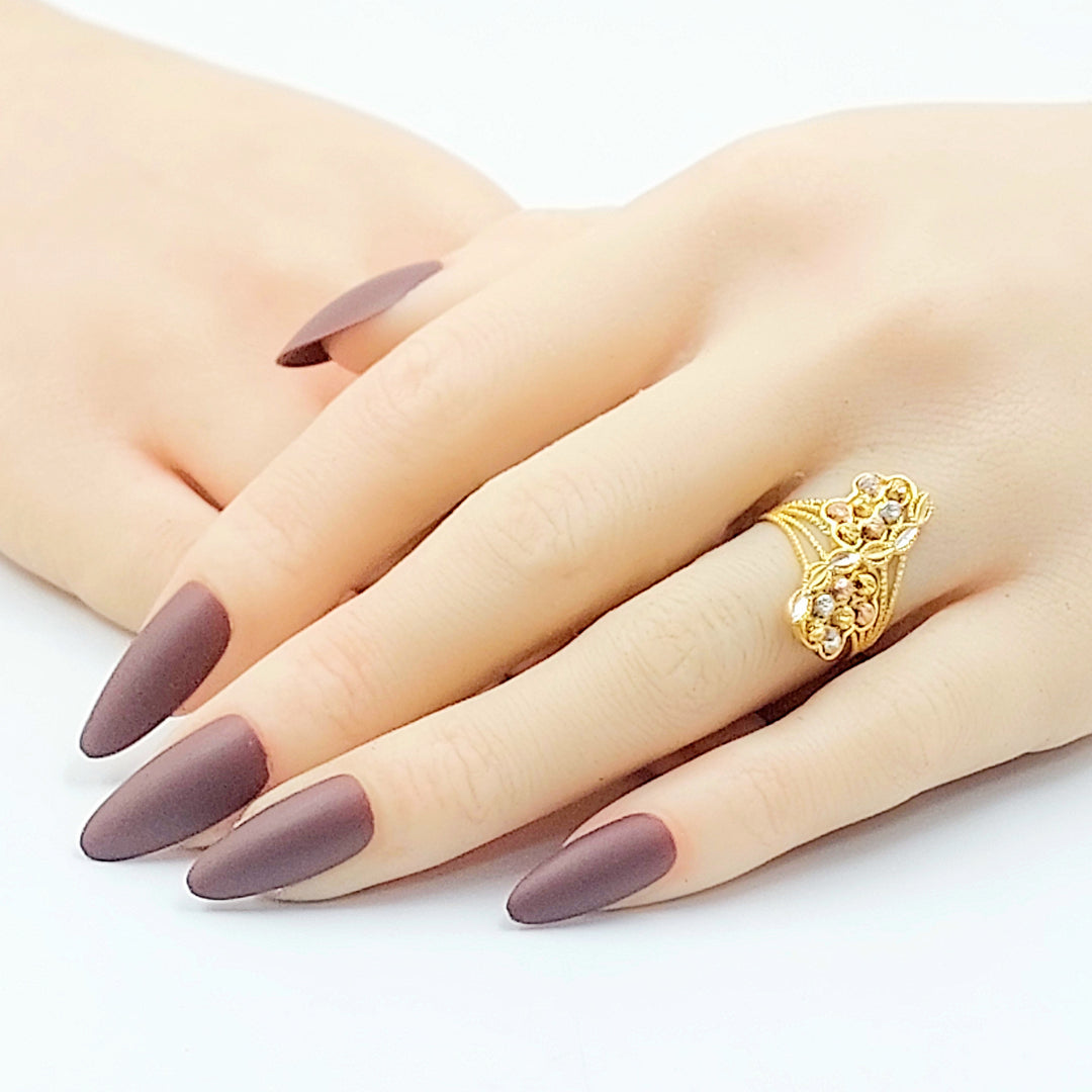 21K خاتم اكسترا اكسترا-مجوهرات الشيخ سعيد-Saeed Jewelry 
