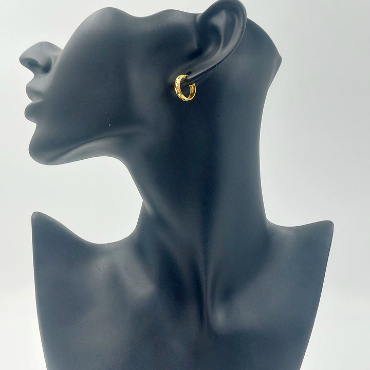 21K حلق ذبلة-مجوهرات الشيخ سعيد-Saeed Jewelry 