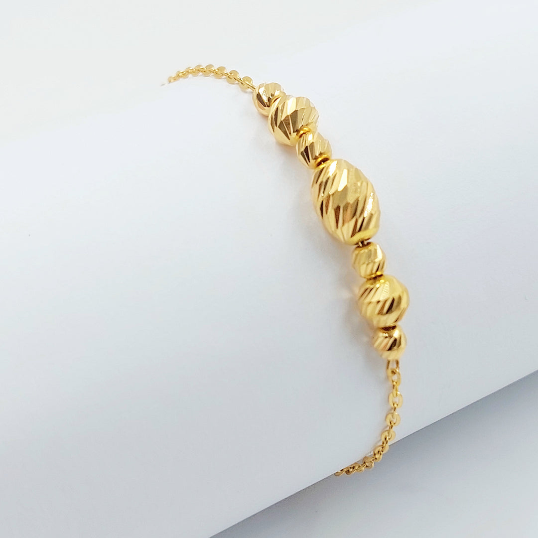21K اسوارة طابات-مجوهرات الشيخ سعيد-Saeed Jewelry 