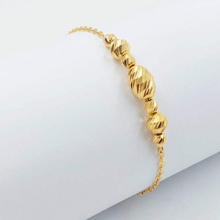 21K اسوارة طابات-مجوهرات الشيخ سعيد-Saeed Jewelry 