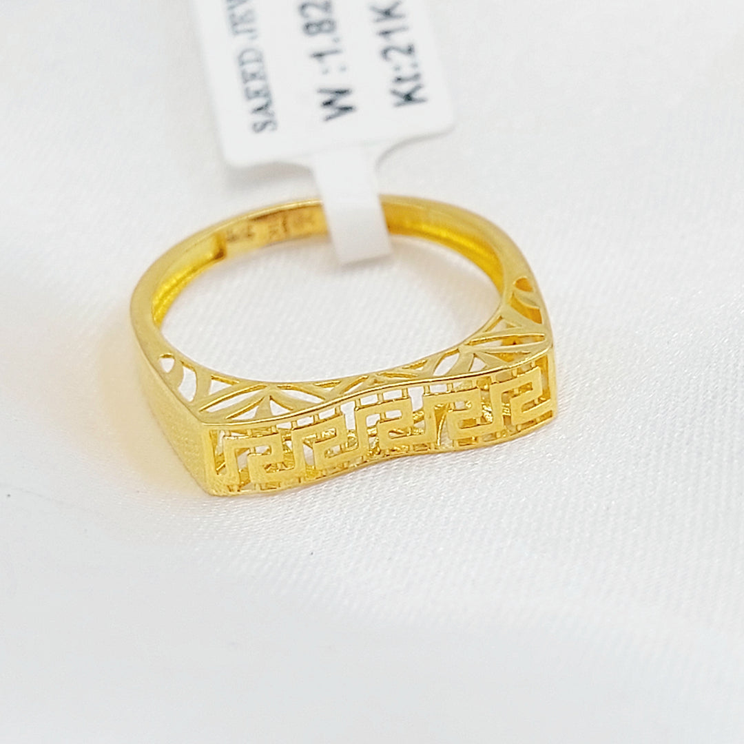 21K خاتم فيرنا-مجوهرات الشيخ سعيد-Saeed Jewelry 