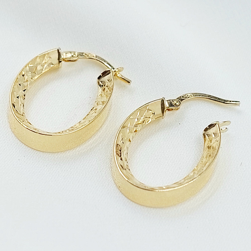 18K حلق ذبلة اكسترا-مجوهرات الشيخ سعيد-Saeed Jewelry 