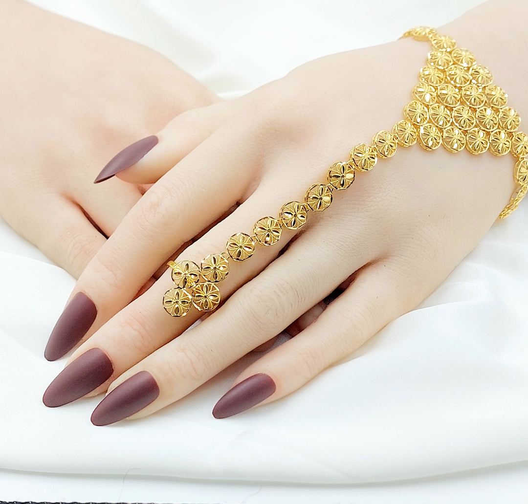 21K كف كويتي-مجوهرات الشيخ سعيد-Saeed Jewelry 