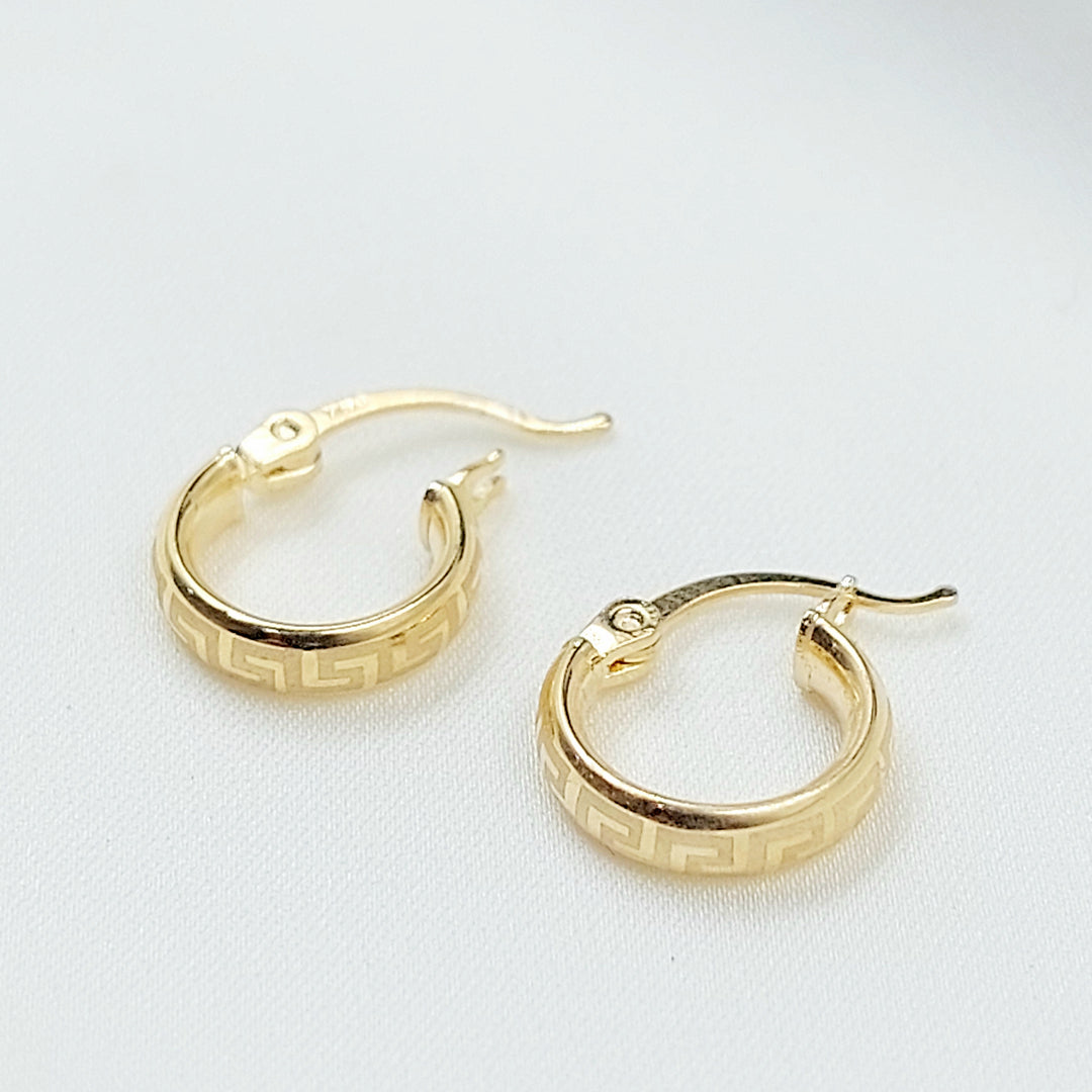18K حلق ذبلة اطفال-مجوهرات الشيخ سعيد-Saeed Jewelry 