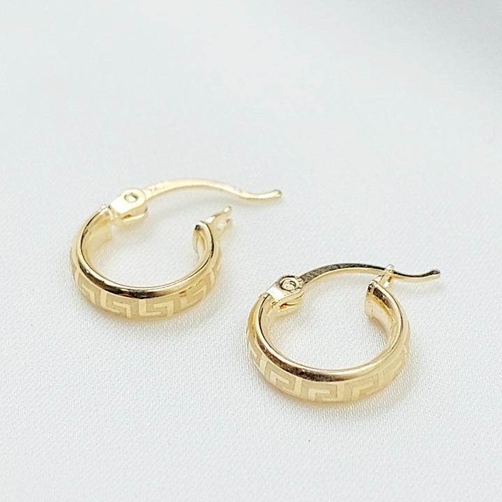 18K حلق ذبلة اطفال-مجوهرات الشيخ سعيد-Saeed Jewelry 