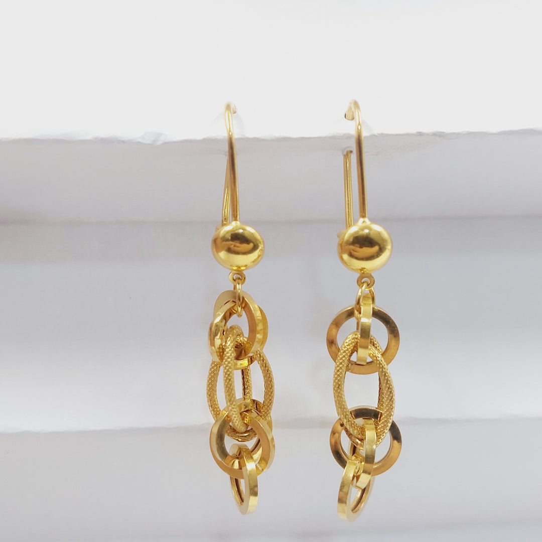 21K حلق شنكل-مجوهرات الشيخ سعيد-Saeed Jewelry 