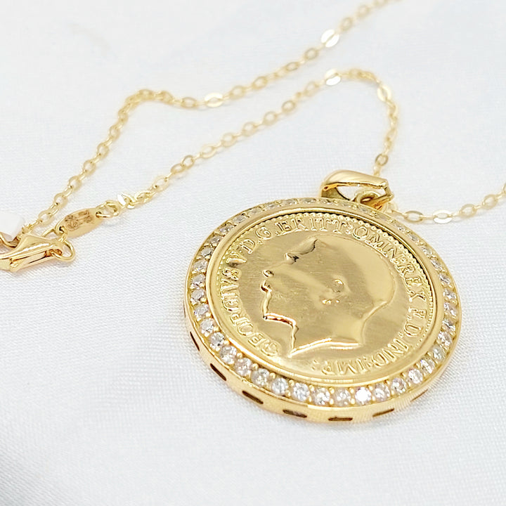 18K عقد انجليزي مرصع-مجوهرات الشيخ سعيد-Saeed Jewelry 