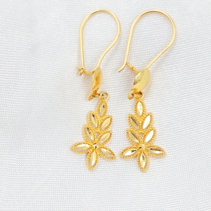 21K حلق شمس-مجوهرات الشيخ سعيد-Saeed Jewelry 