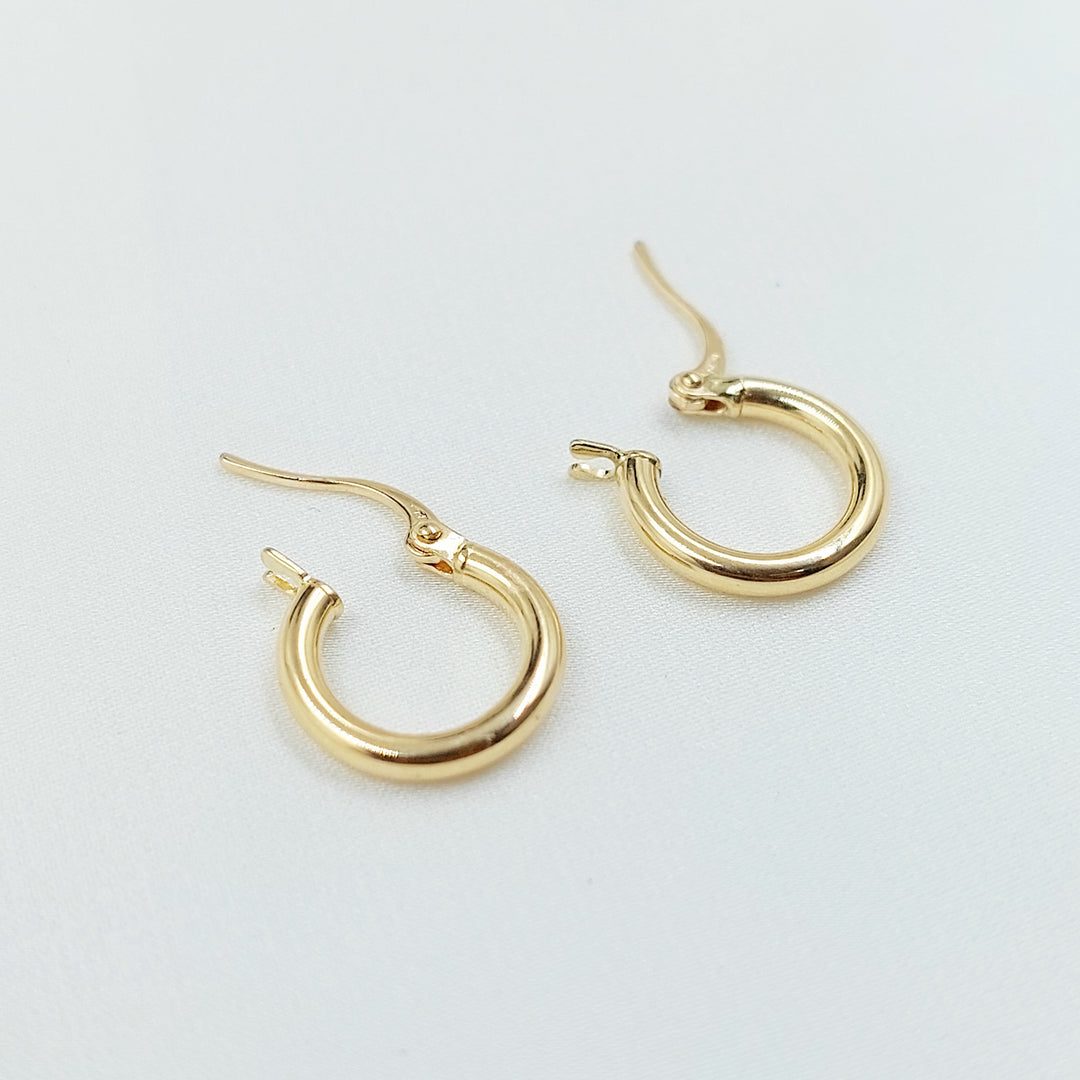 18K حلق ذبلة اطفال-مجوهرات الشيخ سعيد-Saeed Jewelry 