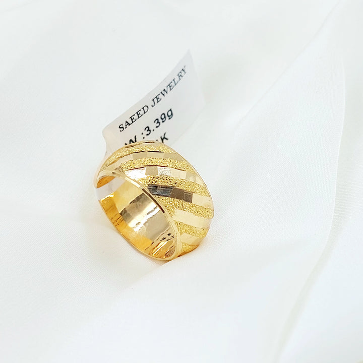 21K ذبلة رشة السكر عريض-مجوهرات الشيخ سعيد-Saeed Jewelry 
