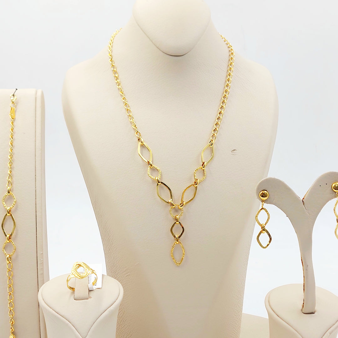 21K طقم جنزير-مجوهرات الشيخ سعيد-Saeed Jewelry 