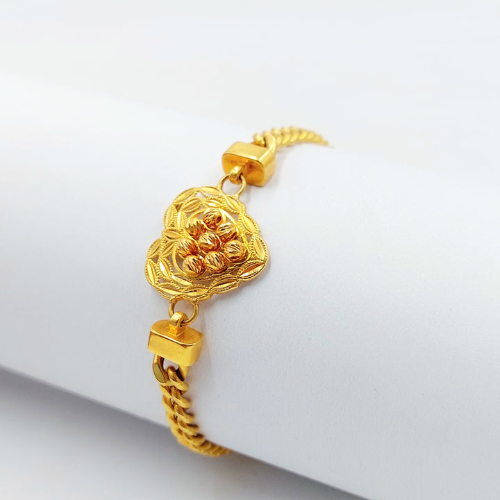 21K اسوارة قلب اكسترا-مجوهرات الشيخ سعيد-Saeed Jewelry 