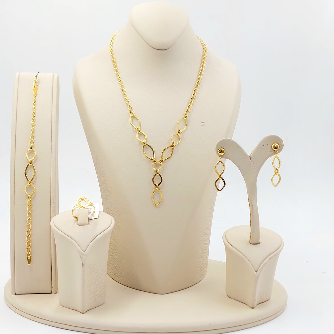 21K طقم جنزير-مجوهرات الشيخ سعيد-Saeed Jewelry 