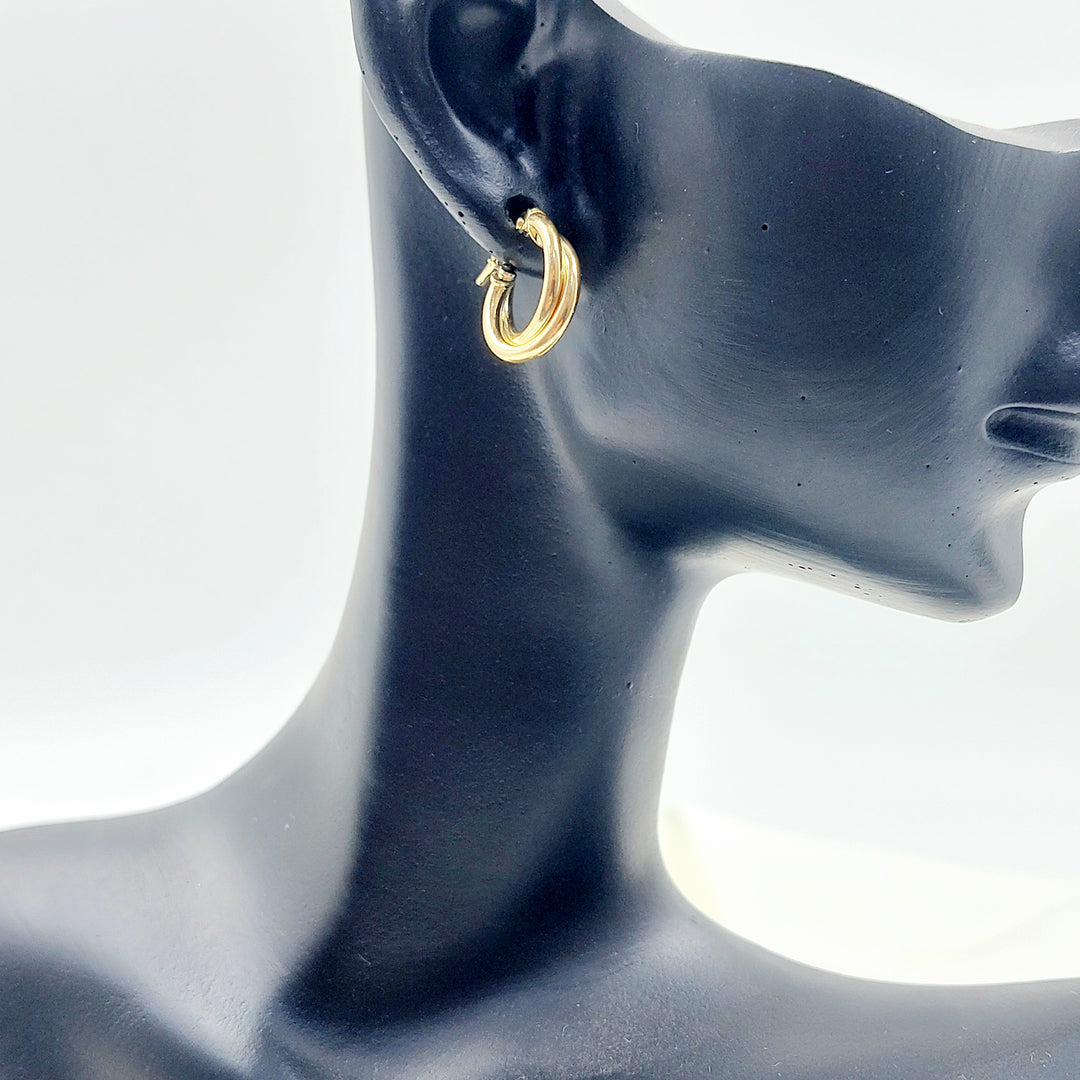 18K حلق ذبلة اطفال-مجوهرات الشيخ سعيد-Saeed Jewelry 