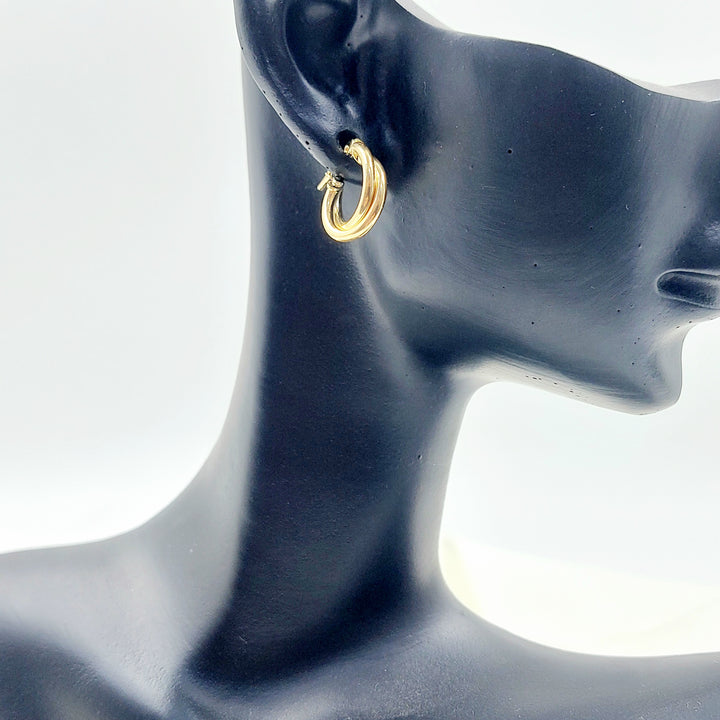 18K حلق ذبلة اطفال-مجوهرات الشيخ سعيد-Saeed Jewelry 