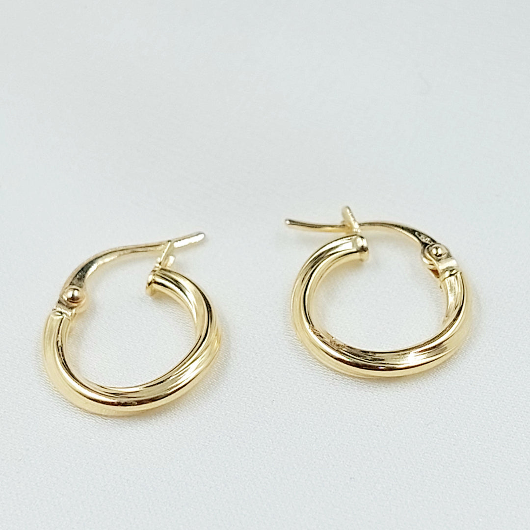 18K حلق ذبلة اطفال-مجوهرات الشيخ سعيد-Saeed Jewelry 