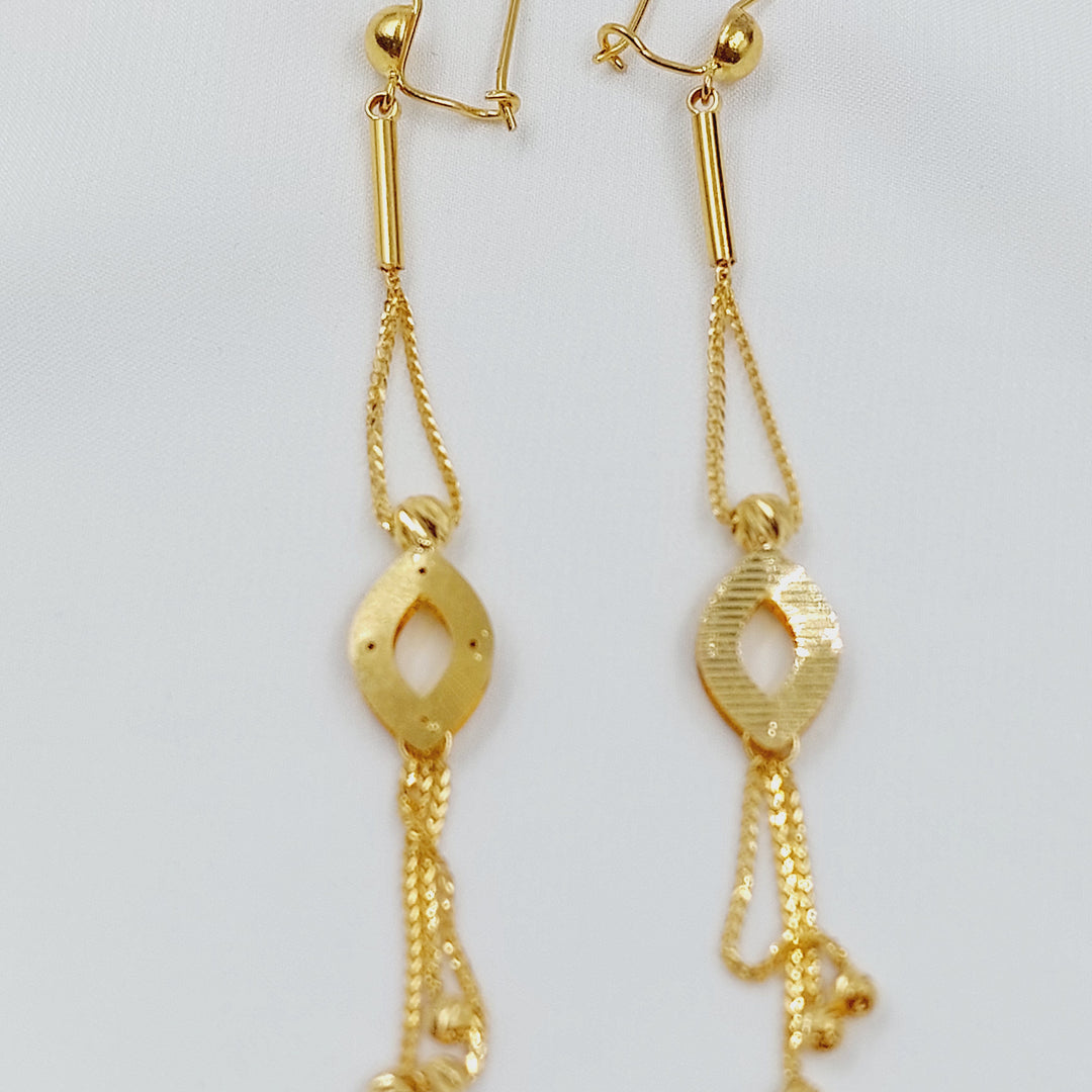 21K حلق فانسي اكسترا-مجوهرات الشيخ سعيد-Saeed Jewelry 