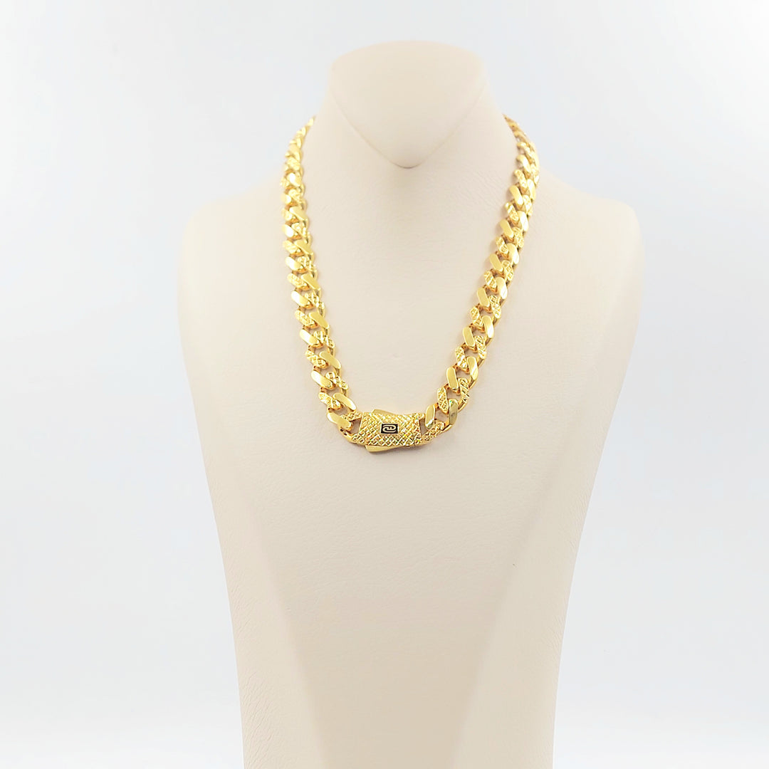 21K عقد جنزير اكسترا-مجوهرات الشيخ سعيد-Saeed Jewelry 