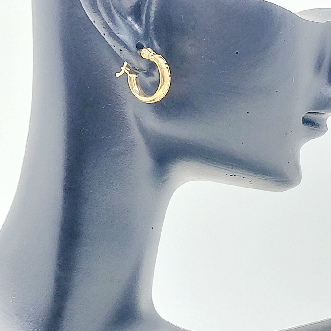 18K حلق ذبلة اطفال-مجوهرات الشيخ سعيد-Saeed Jewelry 