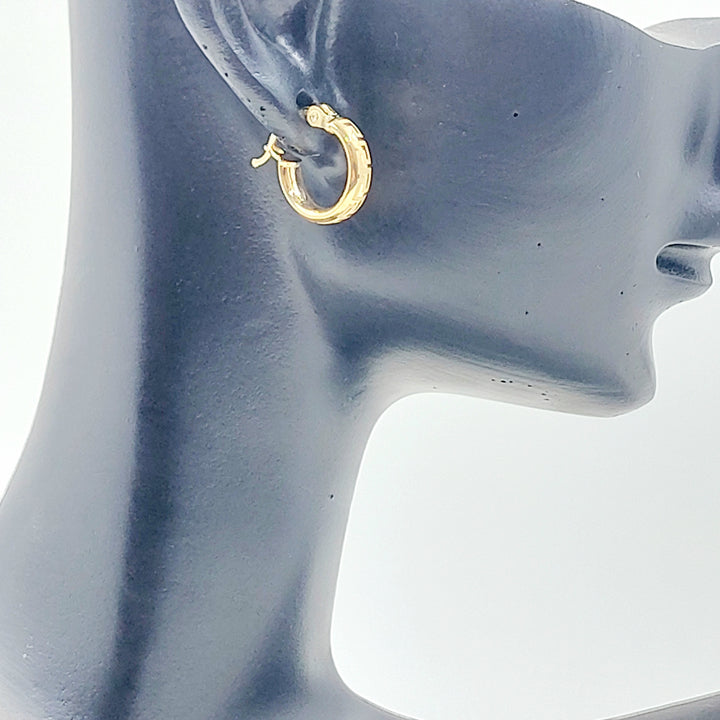 18K حلق ذبلة اطفال-مجوهرات الشيخ سعيد-Saeed Jewelry 