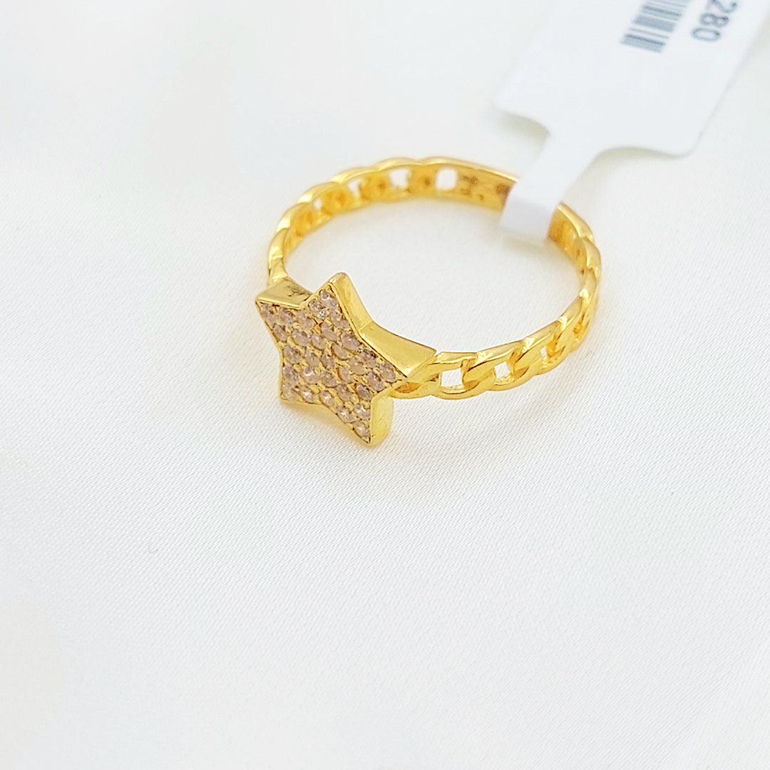 خاتم نجمة مرصع