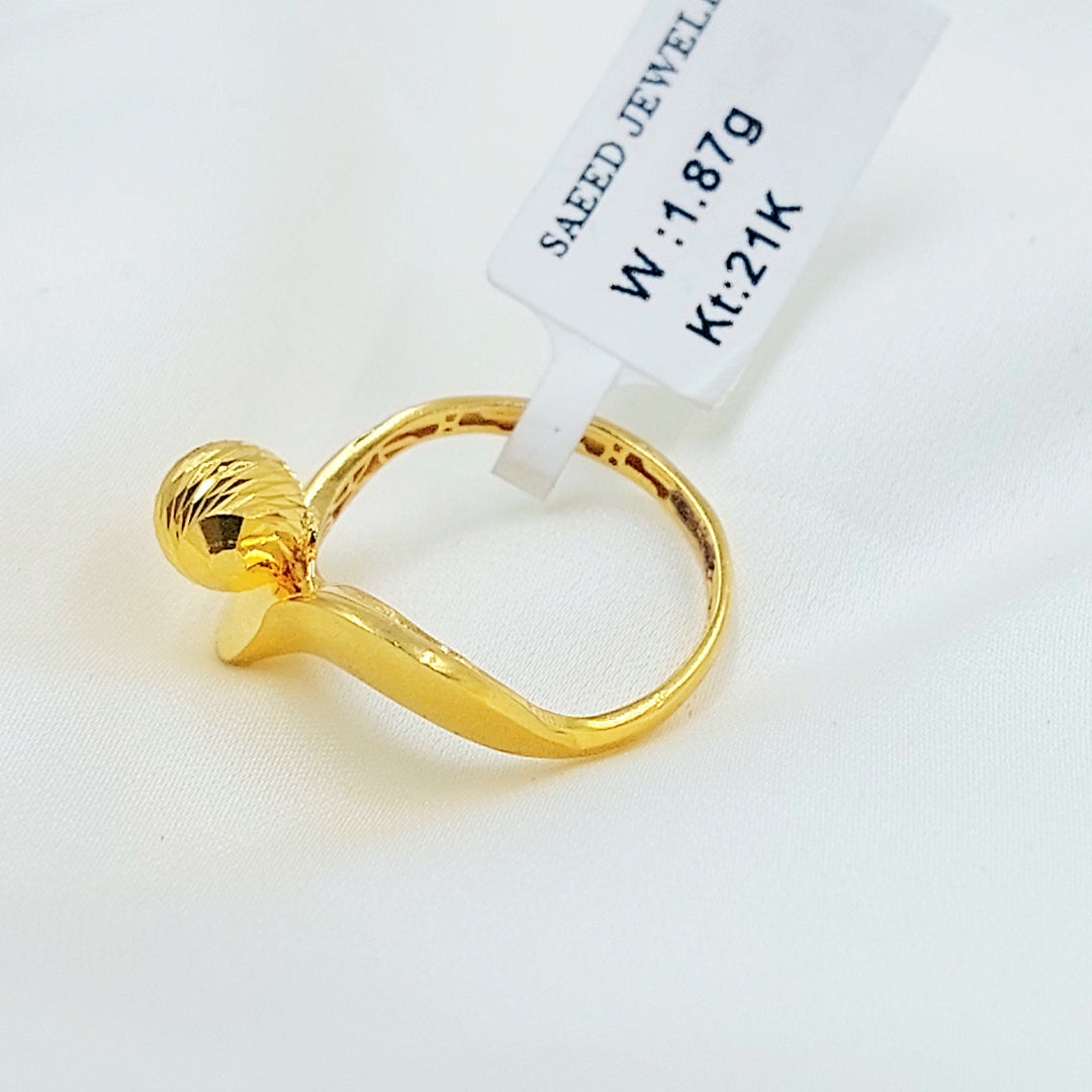 21K خاتم طابات اكسترا-مجوهرات الشيخ سعيد-Saeed Jewelry 