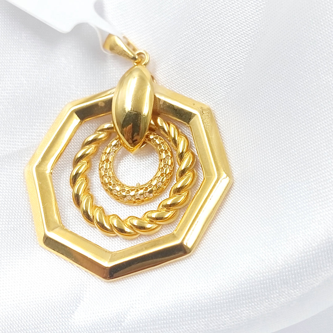 21K تعليقة سداسي اكسترا-مجوهرات الشيخ سعيد-Saeed Jewelry 