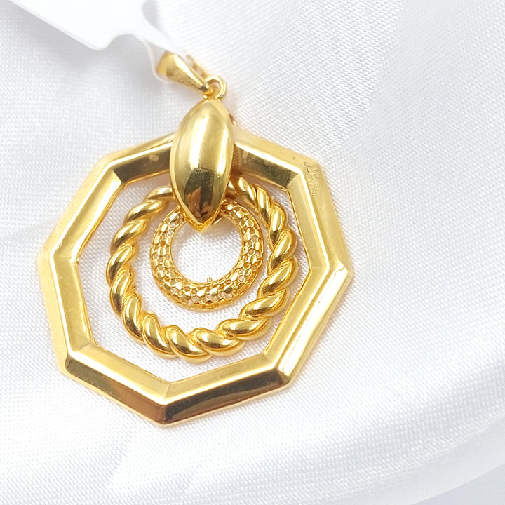 21K تعليقة سداسي اكسترا-مجوهرات الشيخ سعيد-Saeed Jewelry 