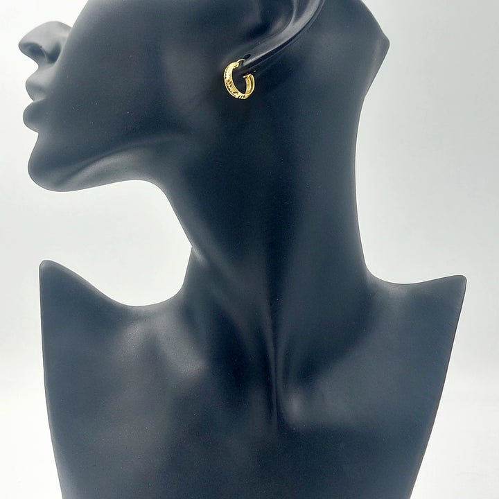 21K حلق ذبلة-مجوهرات الشيخ سعيد-Saeed Jewelry 