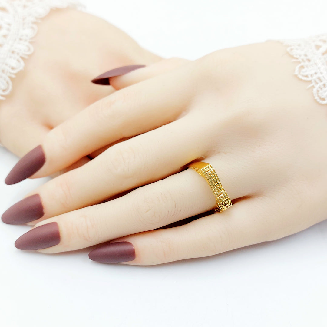21K خاتم فيرنا-مجوهرات الشيخ سعيد-Saeed Jewelry 