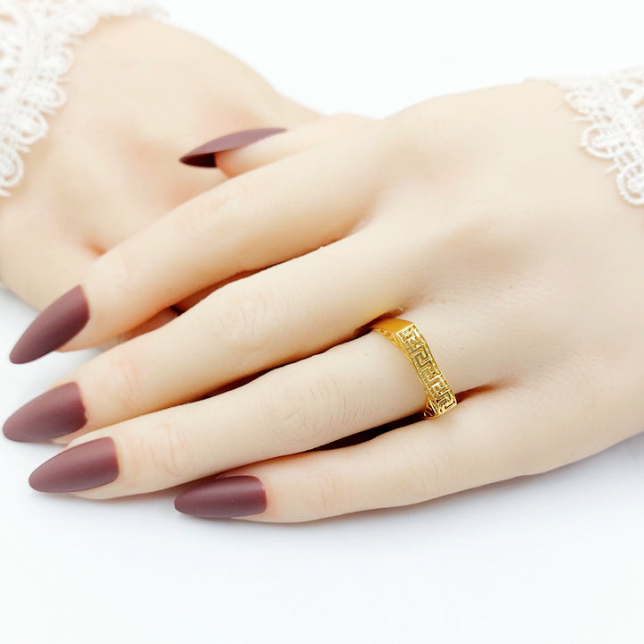 21K خاتم فيرنا-مجوهرات الشيخ سعيد-Saeed Jewelry 