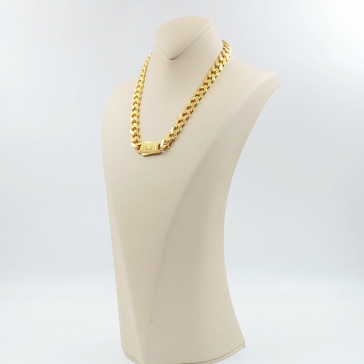 21K عقد جنزير اكسترا-مجوهرات الشيخ سعيد-Saeed Jewelry 