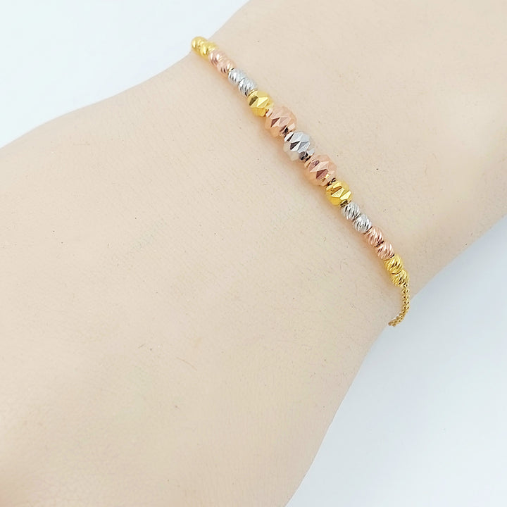 21K اسوارة طابات اكسترا-مجوهرات الشيخ سعيد-Saeed Jewelry 