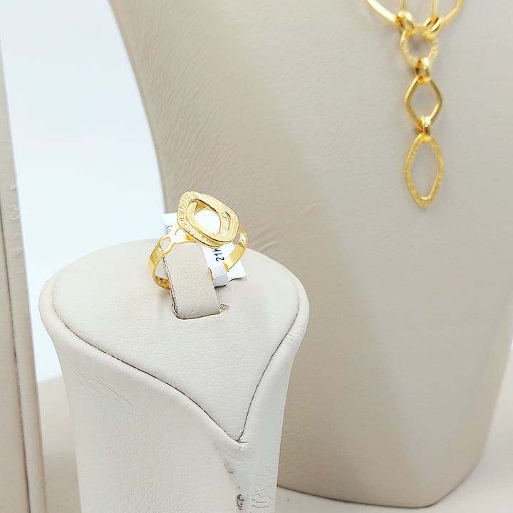 21K طقم جنزير-مجوهرات الشيخ سعيد-Saeed Jewelry 