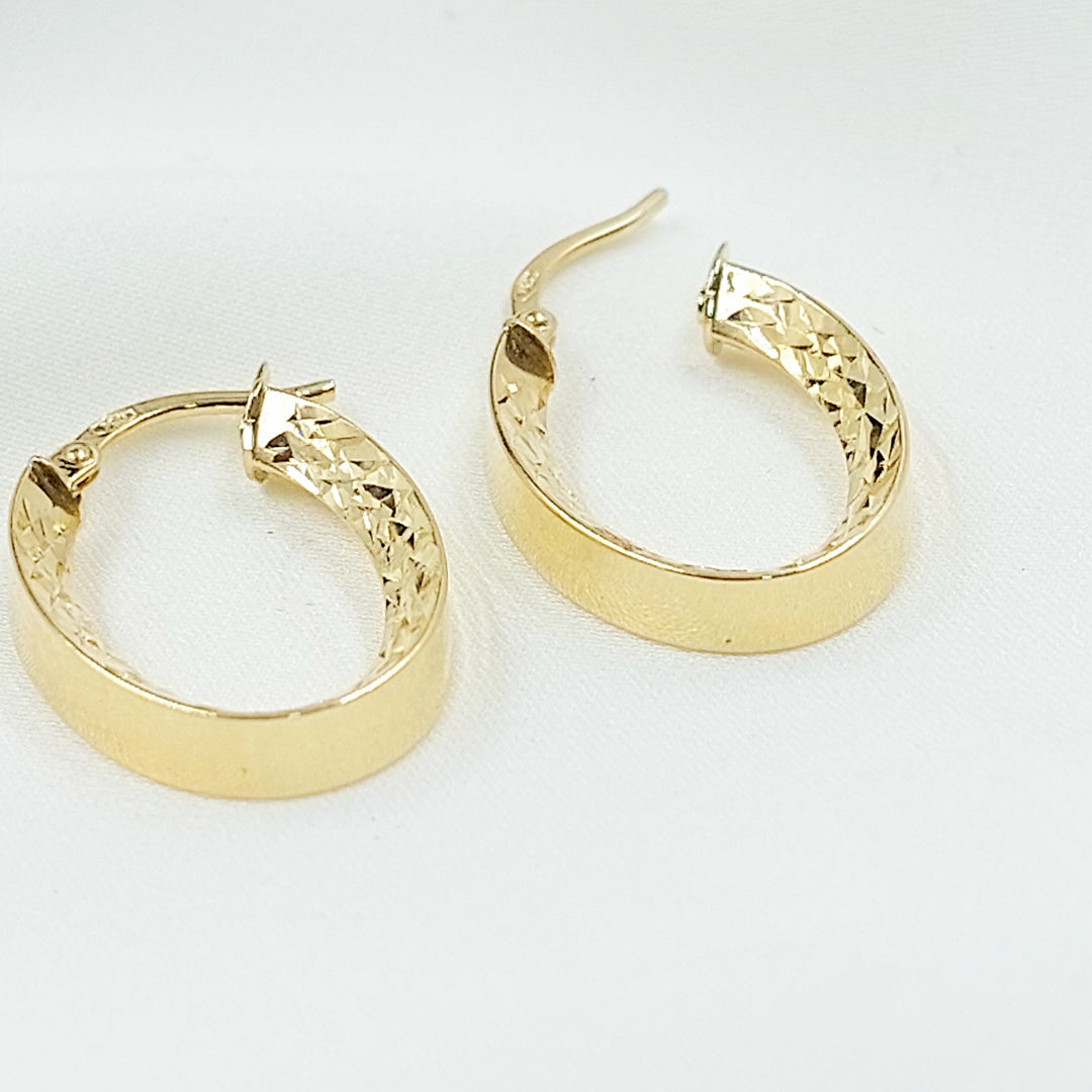18K حلق ذبلة اكسترا-مجوهرات الشيخ سعيد-Saeed Jewelry 
