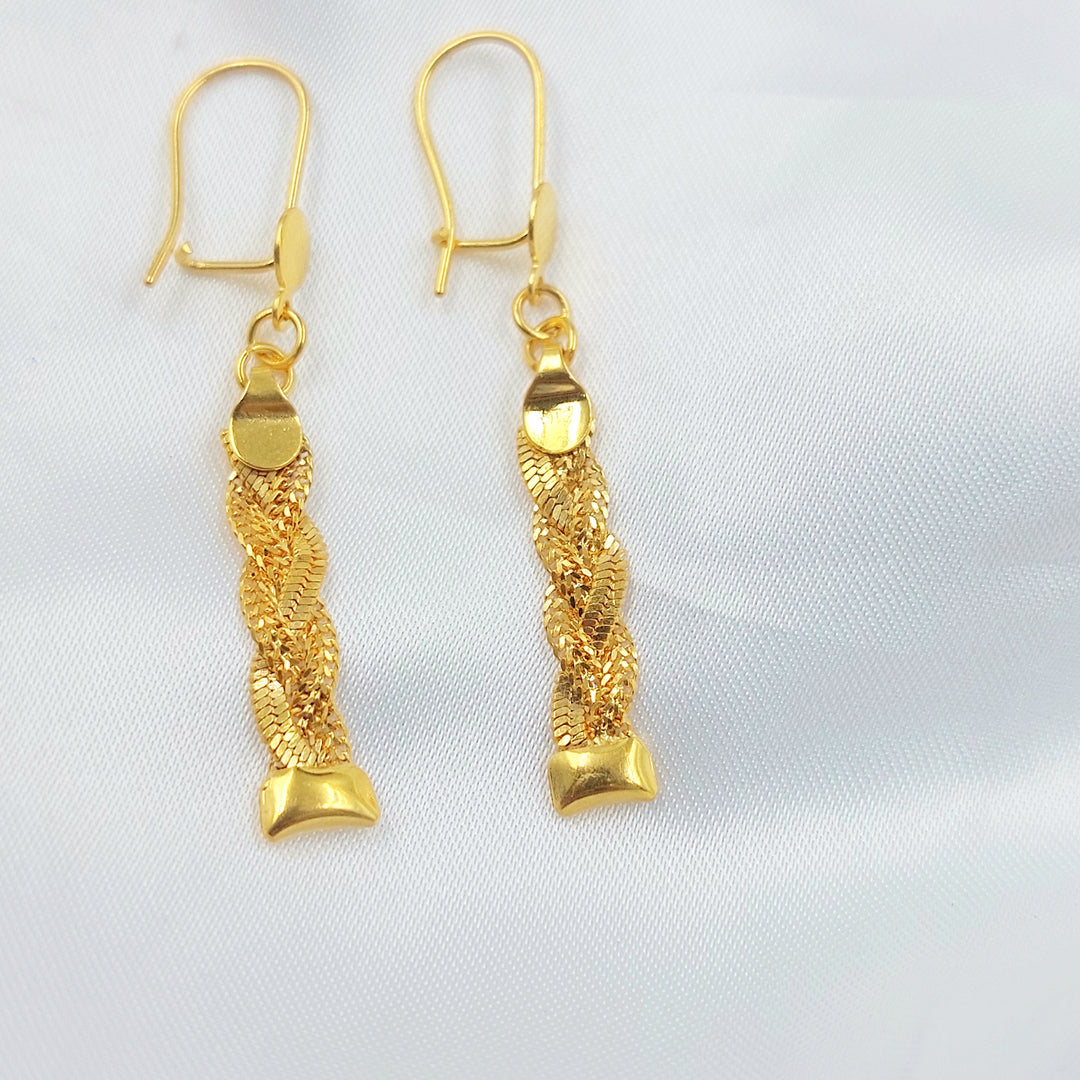 21K حلق فانسي اكسترا-مجوهرات الشيخ سعيد-Saeed Jewelry 