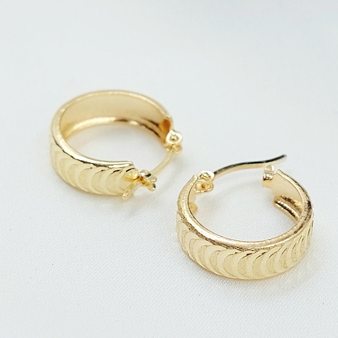 18K حلق ذبلة اكسترا-مجوهرات الشيخ سعيد-Saeed Jewelry 