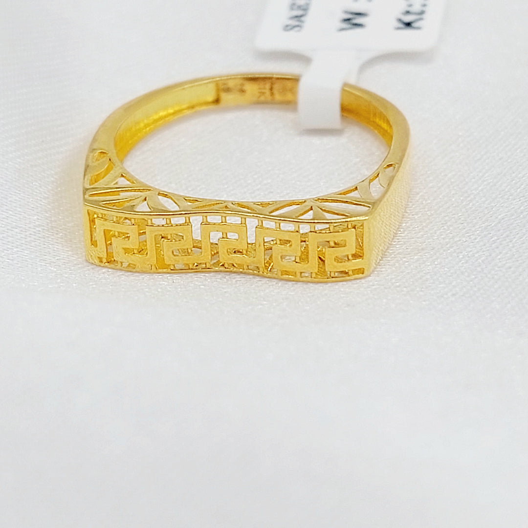 21K خاتم فيرنا-مجوهرات الشيخ سعيد-Saeed Jewelry 
