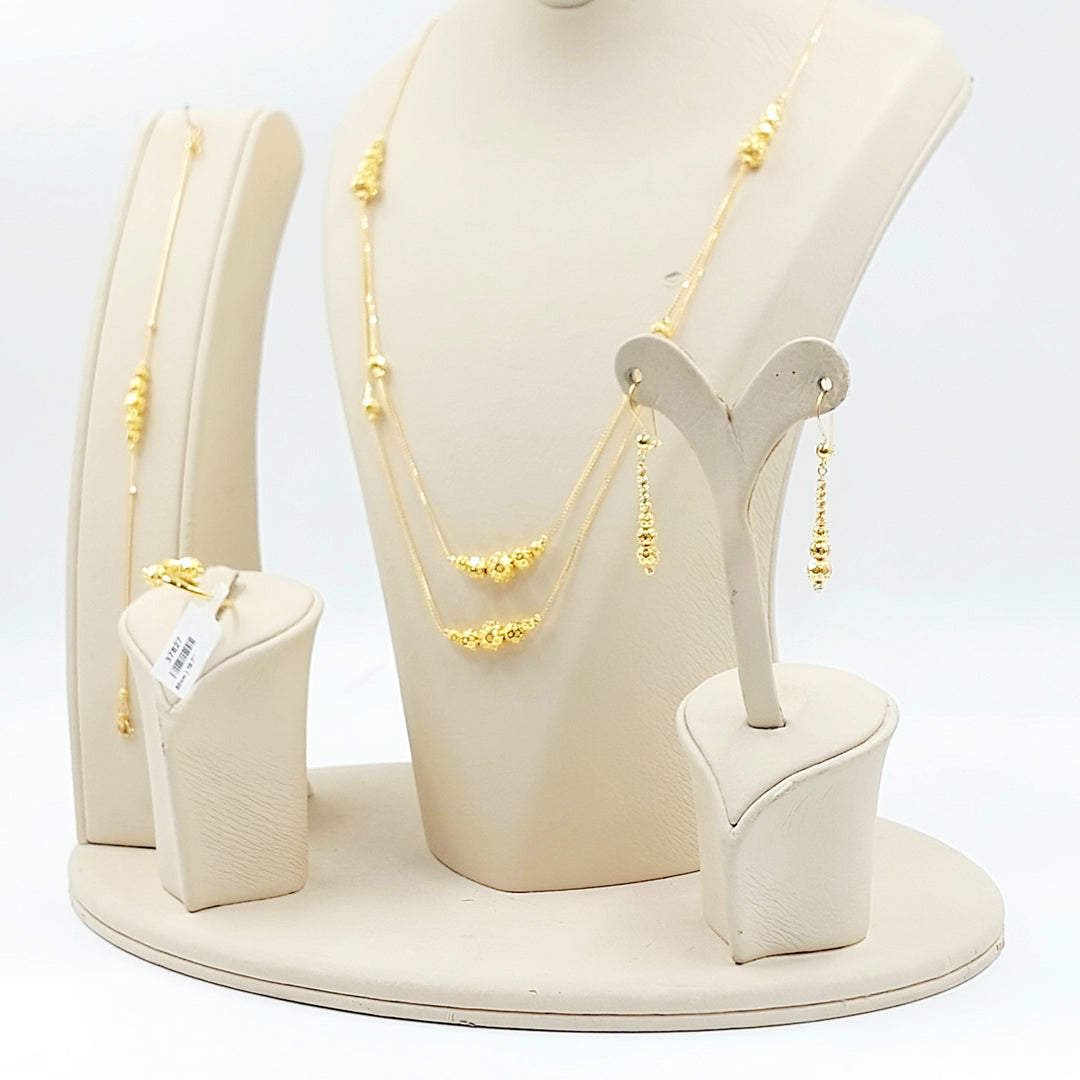 21K طقم طابات ناعم-مجوهرات الشيخ سعيد-Saeed Jewelry 