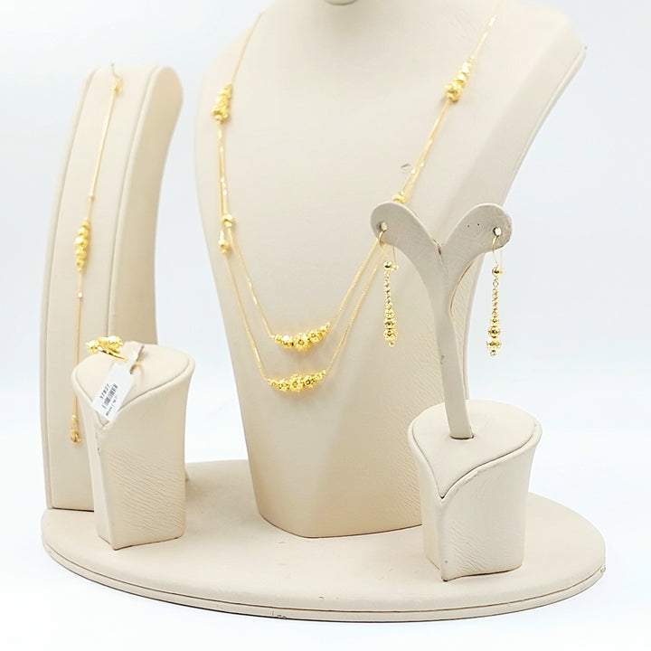 21K طقم طابات ناعم-مجوهرات الشيخ سعيد-Saeed Jewelry 