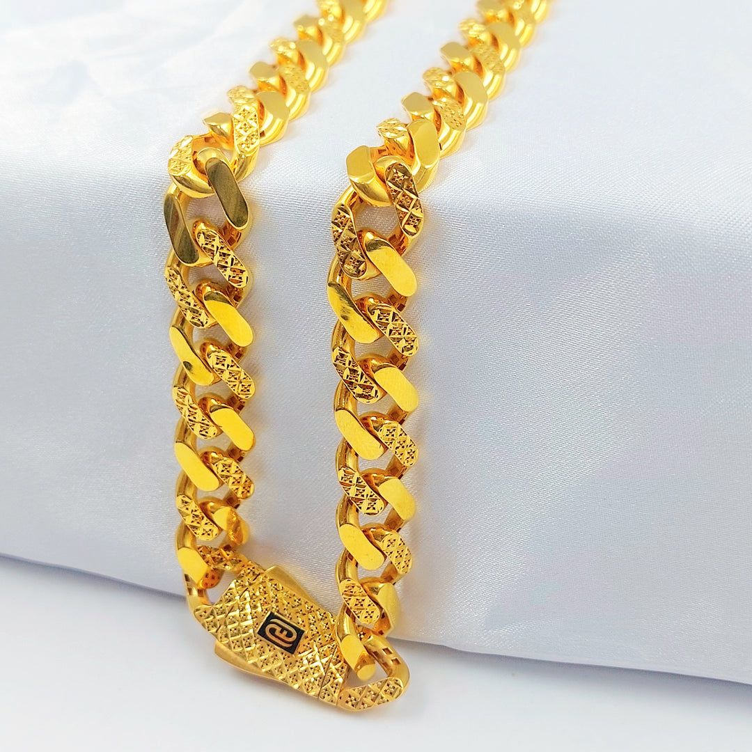 21K عقد جنزير اكسترا-مجوهرات الشيخ سعيد-Saeed Jewelry 