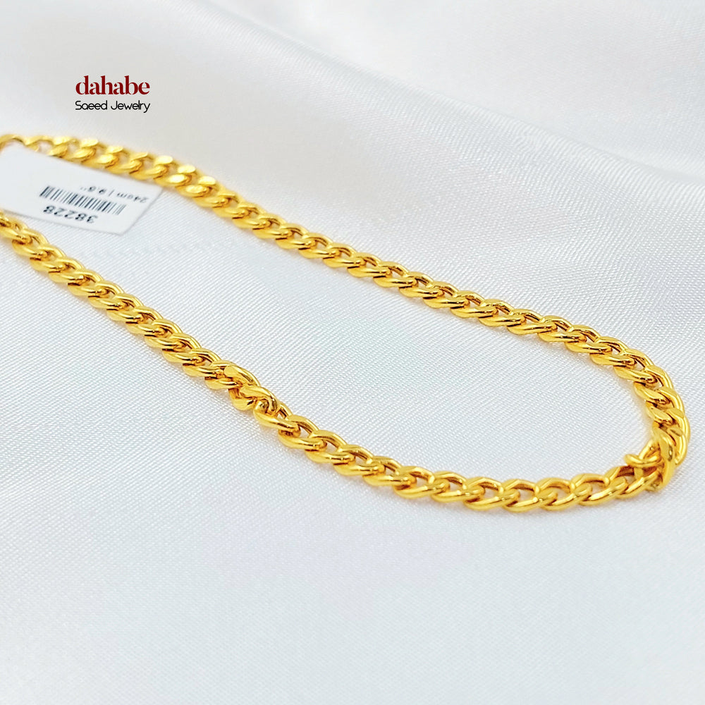 21K خلخال جنزير اثمان-مجوهرات الشيخ سعيد-Saeed Jewelry 