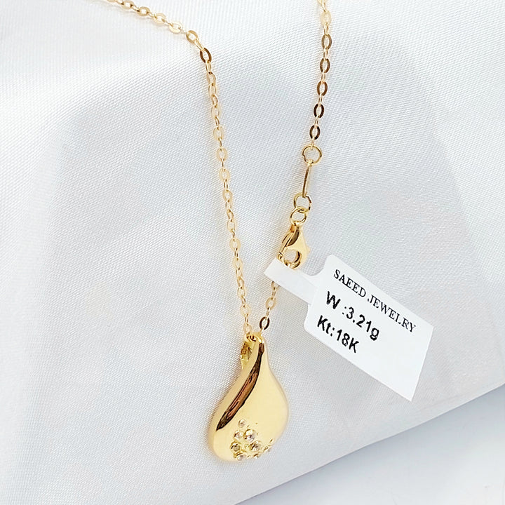 18K عقد اكسترا ناعم-مجوهرات الشيخ سعيد-Saeed Jewelry 