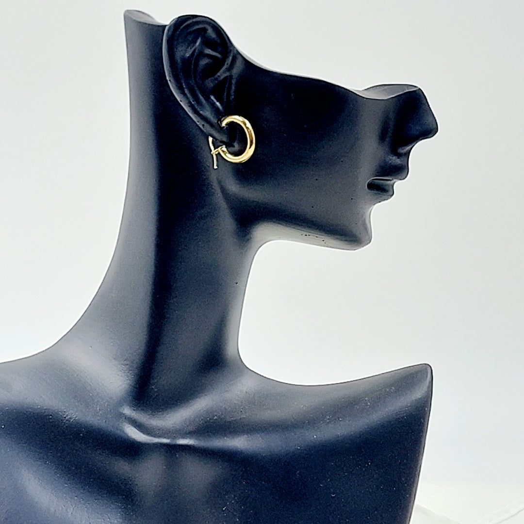 18K حلق ذبلة اطفال-مجوهرات الشيخ سعيد-Saeed Jewelry 