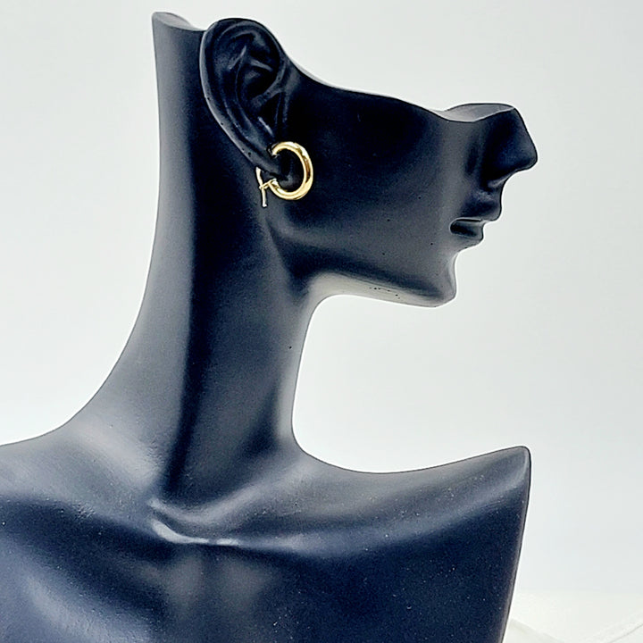 18K حلق ذبلة اطفال-مجوهرات الشيخ سعيد-Saeed Jewelry 