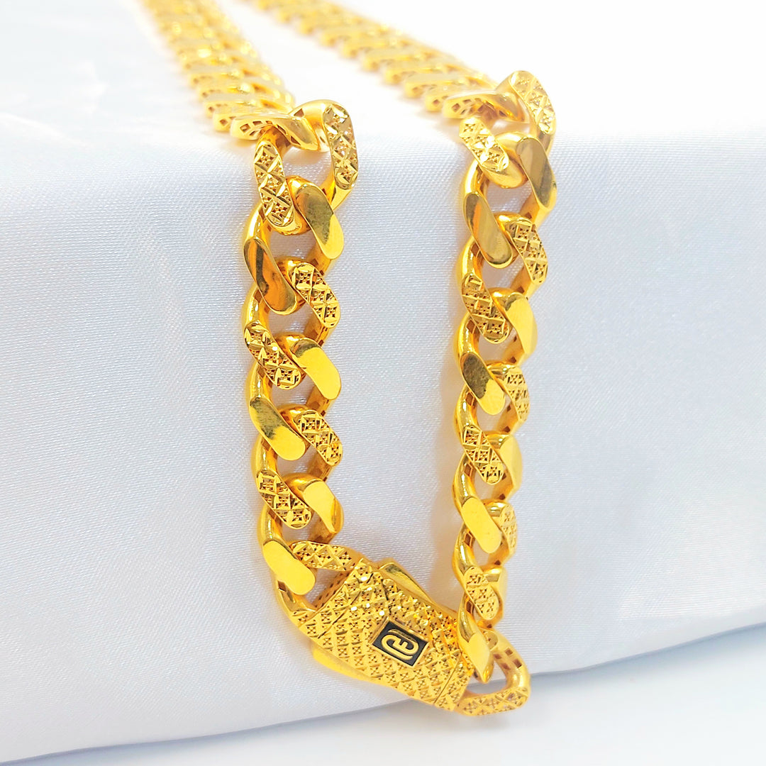 21K عقد جنزير اكسترا-مجوهرات الشيخ سعيد-Saeed Jewelry 