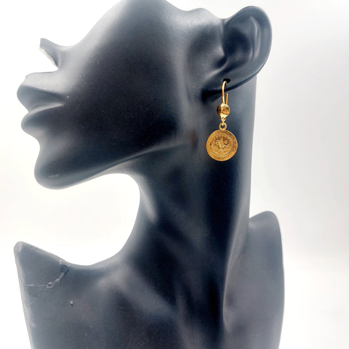 21K حلق رشادي مينا-مجوهرات الشيخ سعيد-Saeed Jewelry 