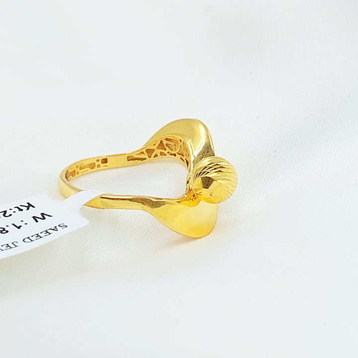 21K خاتم طابات اكسترا-مجوهرات الشيخ سعيد-Saeed Jewelry 